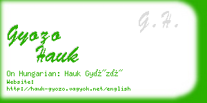 gyozo hauk business card
